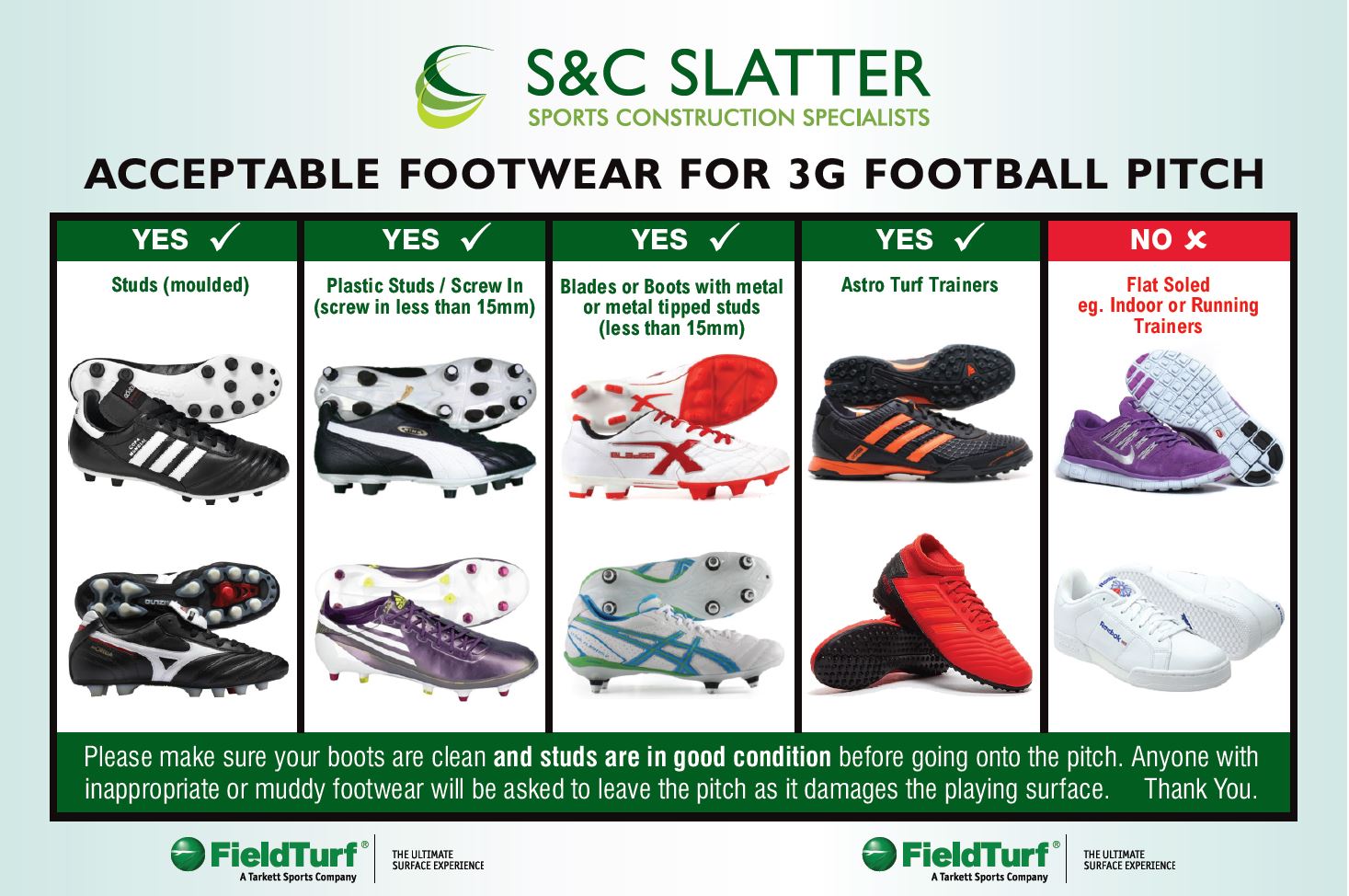 shoes for 3g pitch