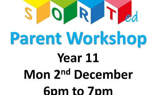 SORT Flyer Parent Workshop Y11