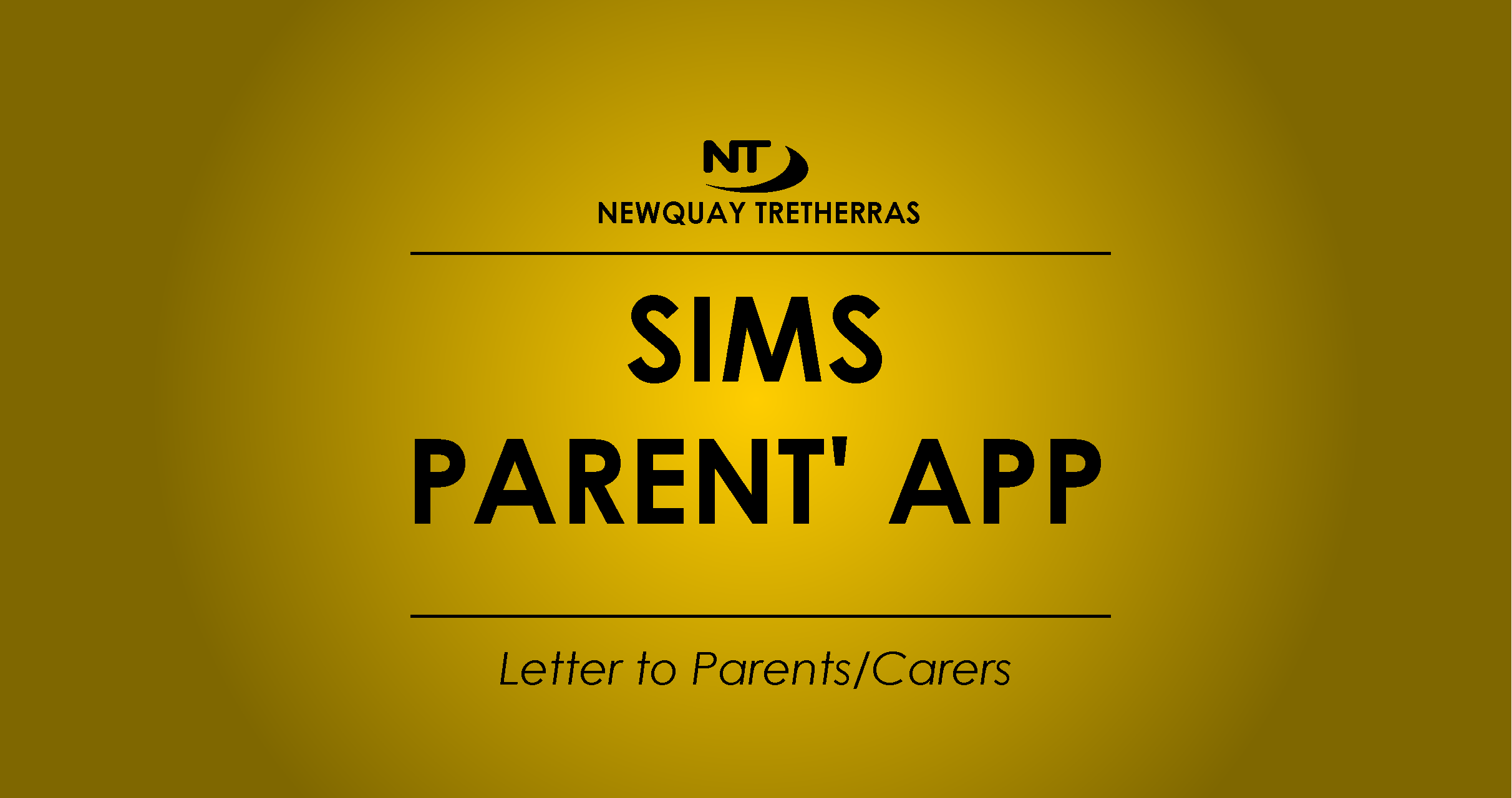 SIMS PARENT' APP Letter to Parent/Carers 13.10.20