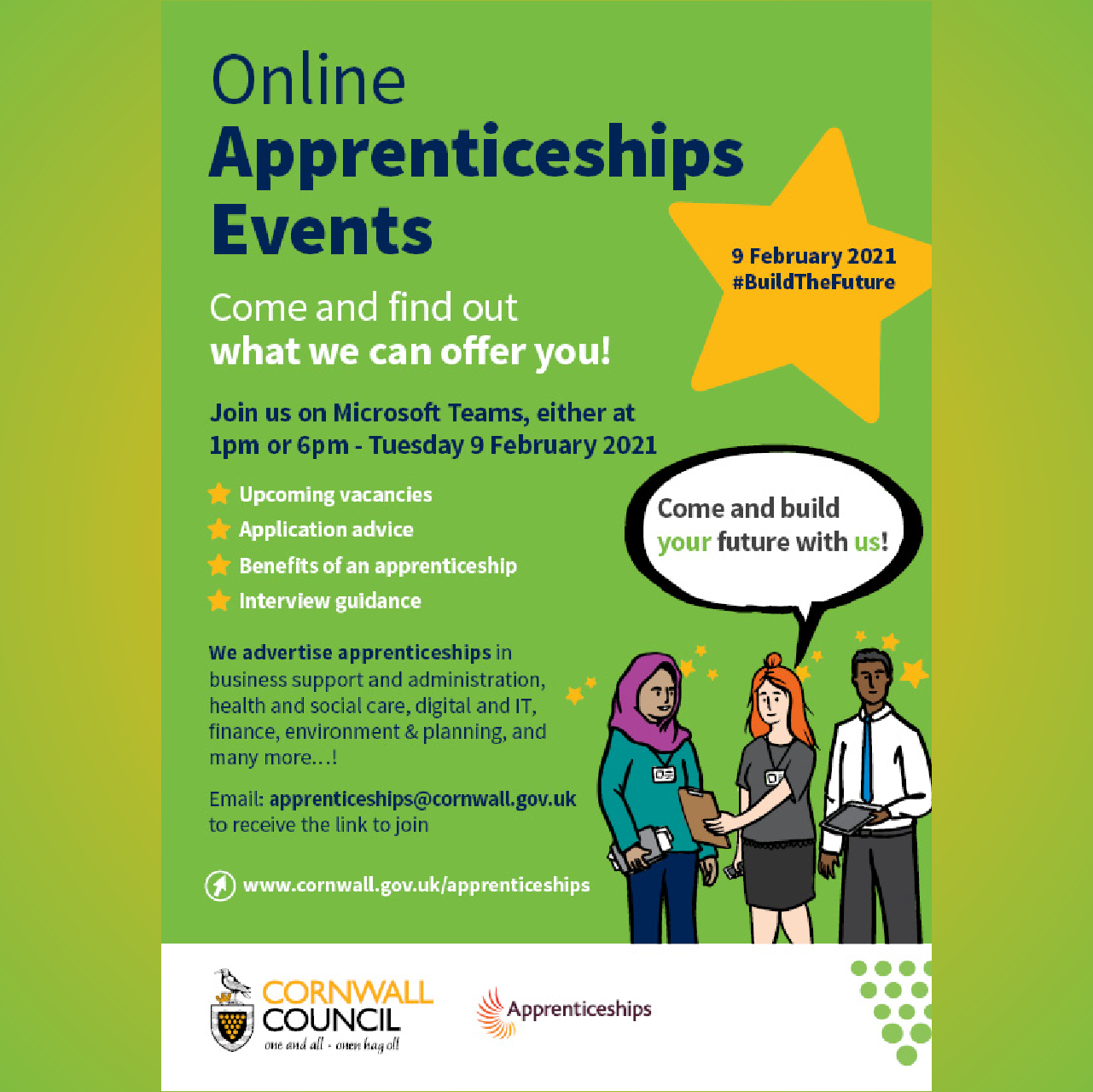 Cornwall Council Online Apprenticeship Event