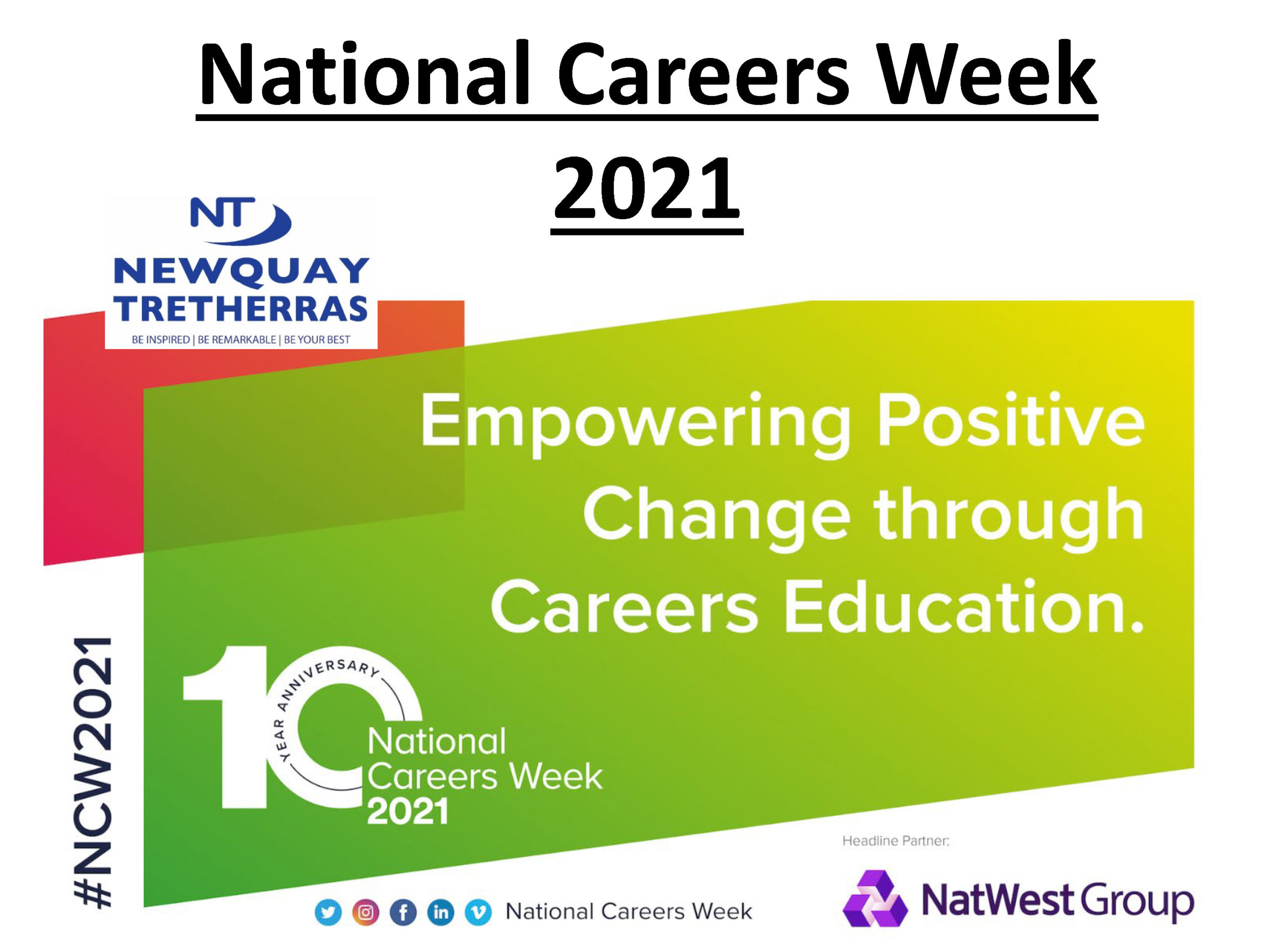 National Careers Week Careers Education