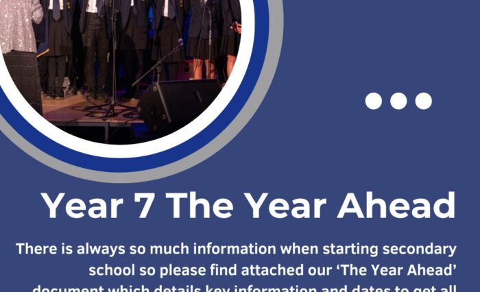 THe Year AHead Year 7 23.08.24